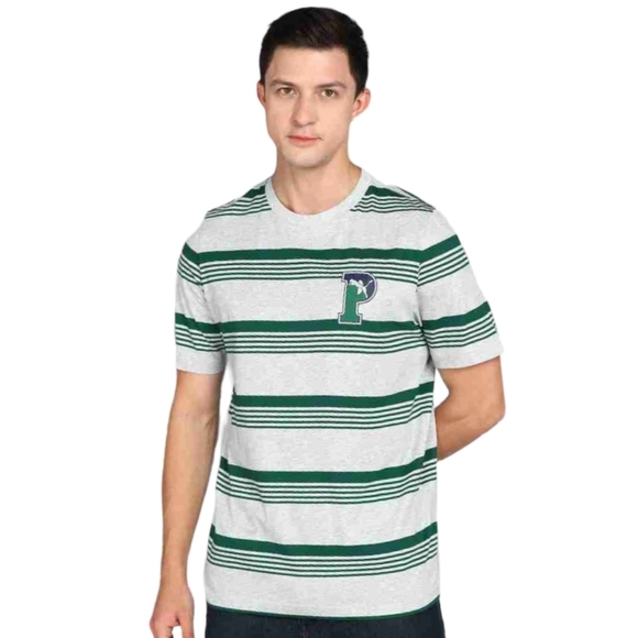 Puma Striped P Graphic Logo Tee Size XL - Picture 1 of 6